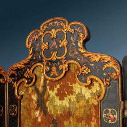 Paravento laccato Cina,Paravento alla Chinoiserie