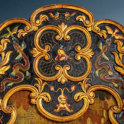 Paravento laccato Cina,Paravento alla Chinoiserie