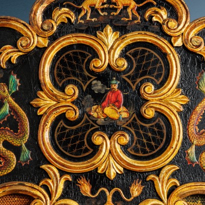 Paravento laccato Cina,Paravento alla Chinoiserie