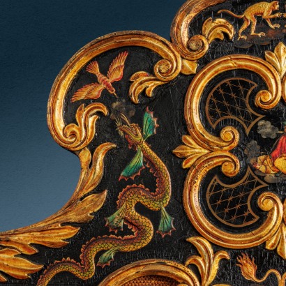 Paravento laccato Cina,Paravento alla Chinoiserie
