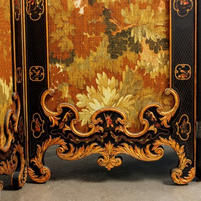 Paravento laccato Cina,Paravento alla Chinoiserie