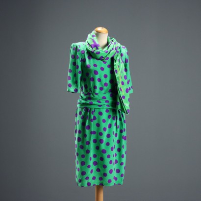 Ungaro Vintage Silk Dress with Scarf