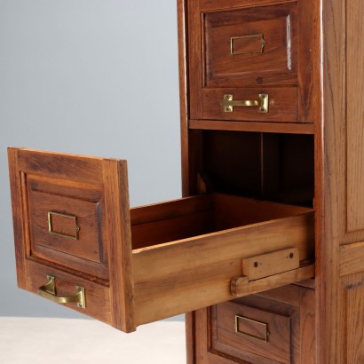 schedario,Cassettiera da Archivio in Rovere
