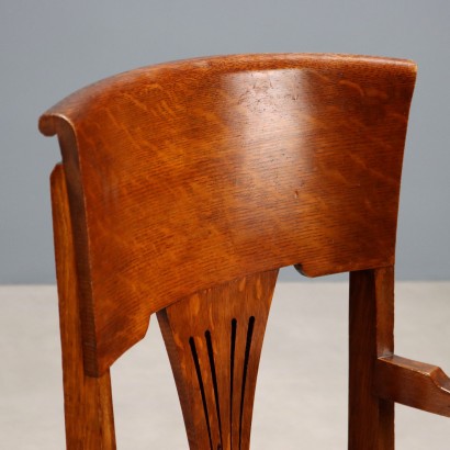 Chaise de bureau pivotante en chêne