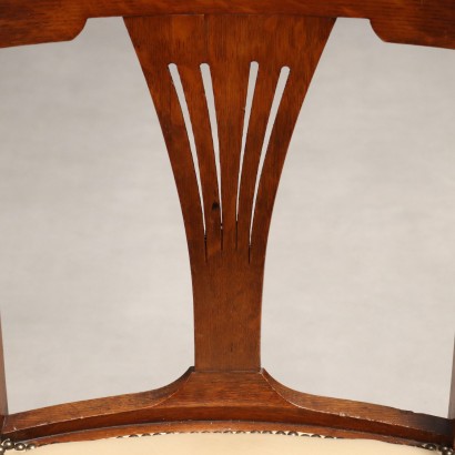 Chaise de bureau pivotante en chêne