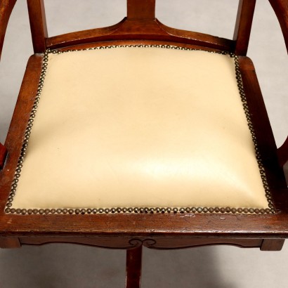 Chaise de bureau pivotante en chêne