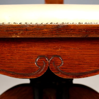 Chaise de bureau pivotante en chêne