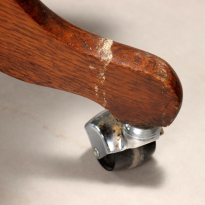 Chaise de bureau pivotante en chêne