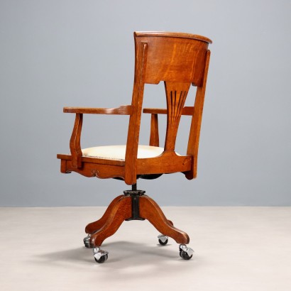 Chaise de bureau pivotante en chêne