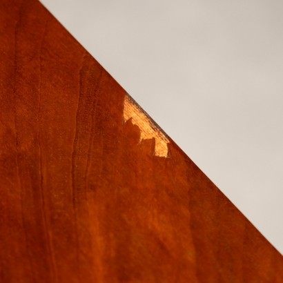 Mesa de centro, mesa de centro con listones de caoba