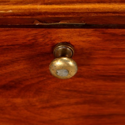 Mesa de centro, mesa de centro con listones de caoba