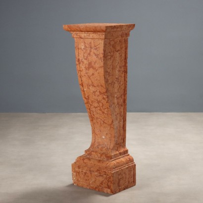 Antique Decorative Column Red Marble of Verona XX Century