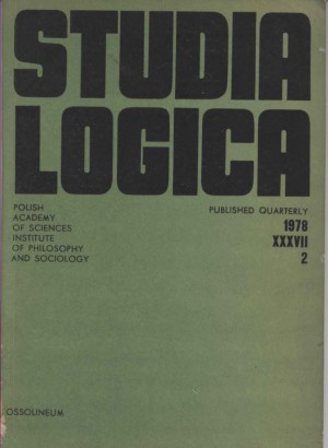 Studia Logica (1978-XXXVII-2)