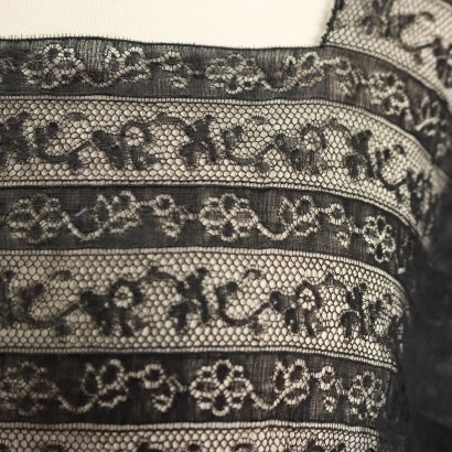 Robe vintage en dentelle noire
