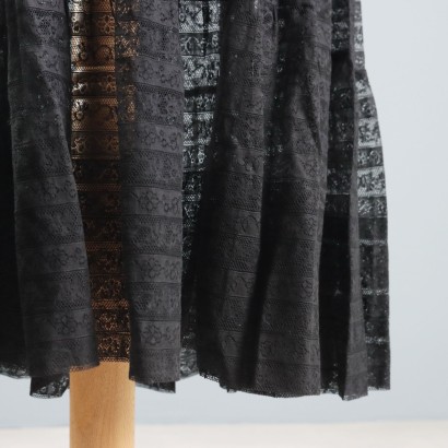 Robe vintage en dentelle noire