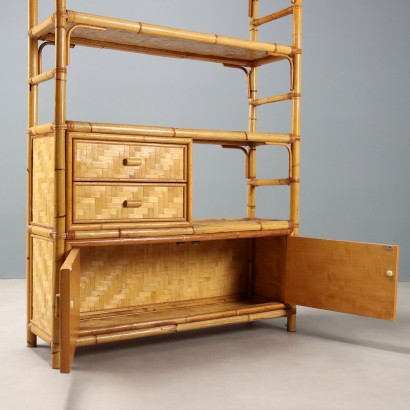 1980s Bamboo Bookcase, 1980s Bamboo Bookcase, 1980s Bamboo Bookcase, 1980s Bamboo Bookcase, 1980s Bamboo Bookcase
