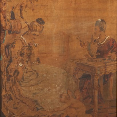 Grass Juice Painting with Sc, Genre Scene
