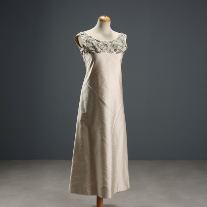 Weißes Vintage Abendkleid