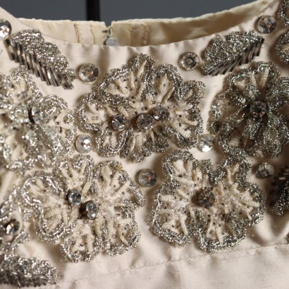 Weißes Vintage Abendkleid