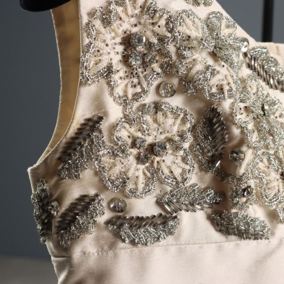 Weißes Vintage Abendkleid