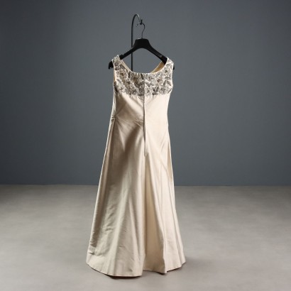 Weißes Vintage Abendkleid