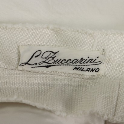 Robe vintage en lin blanc