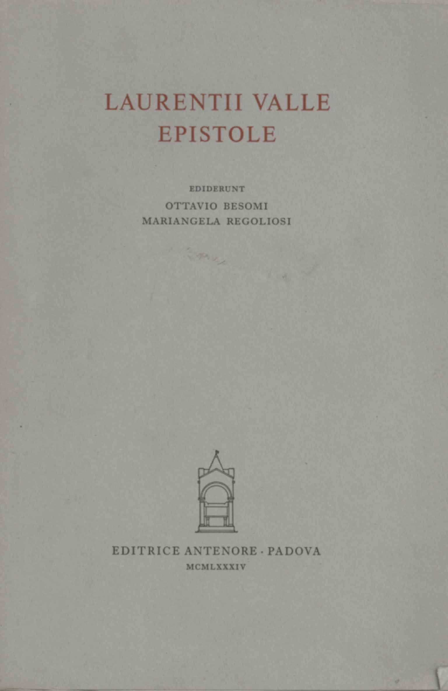 Épîtres de la vallée des Laurentii