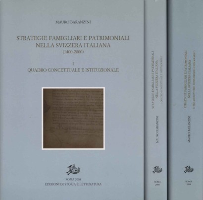 Strategie famigliari e patrimoniali nella Svizzera italiana, 1400-2000 (2 Volumi)