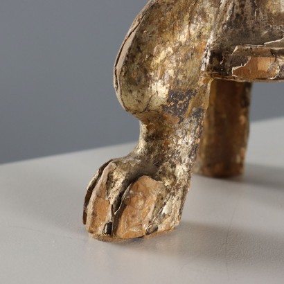 Torciere in Legno Intagliato e Dorato