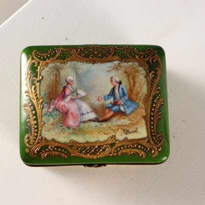 Cofre de porcelana de la fábrica S