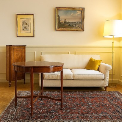 Table basse, table centrale en acajou