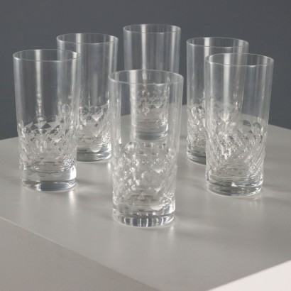 Sei Bicchieri Highball in Cristallo Baccarat Modello Chauny