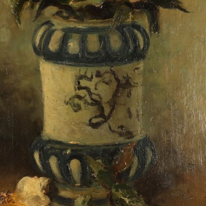 Dipinto di Agnese Mylius,Vaso di rose,Agnese Mylius,Agnese Mylius,Agnese Mylius