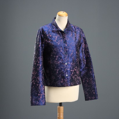 Blaue Seidenjacke von Aspesi