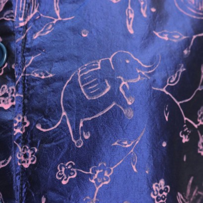 Aspesi Blaue Seidenjacke