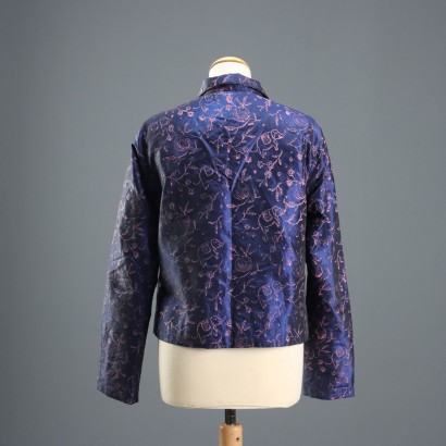 Aspesi Blaue Seidenjacke