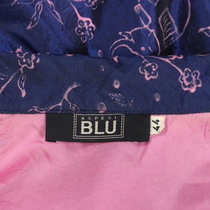 Aspesi Blaue Seidenjacke