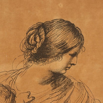 Kupferstich auf Papier, Die Heilige Familie
