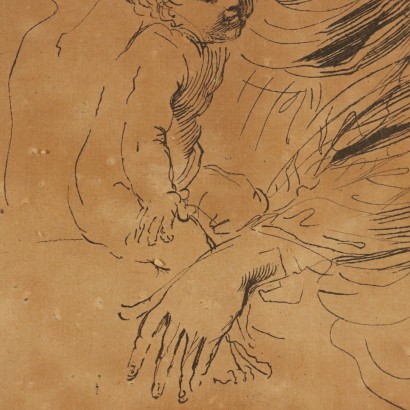 Kupferstich auf Papier, Die Heilige Familie