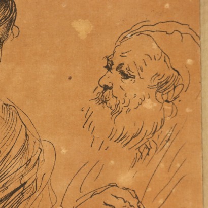 Kupferstich auf Papier, Die Heilige Familie