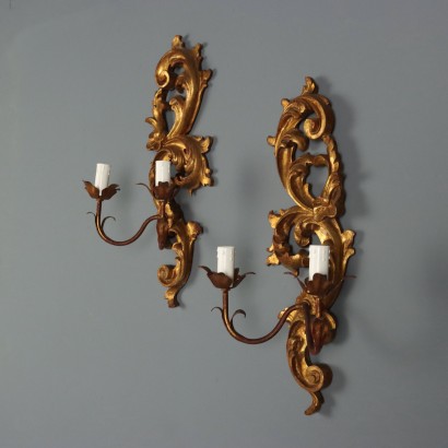 COPPIA APPLIQUE,Coppia Appliques XX Secolo