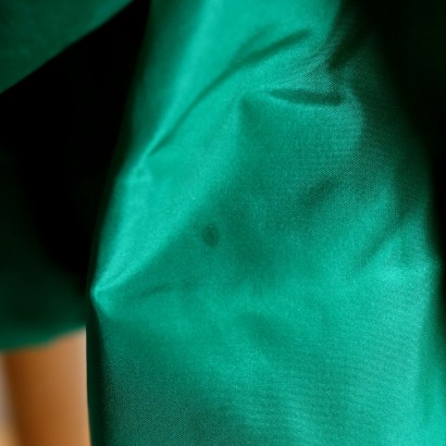 Vestido vintage verde con lazos