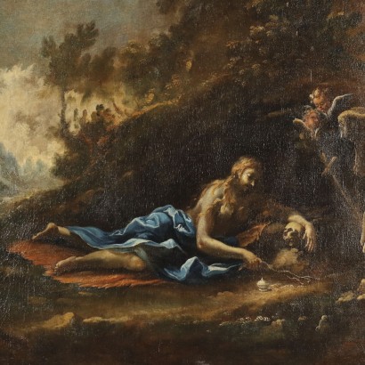 CUADRO con MAGDALENA PENITENTE, Cuadro de Magdalena Penitente