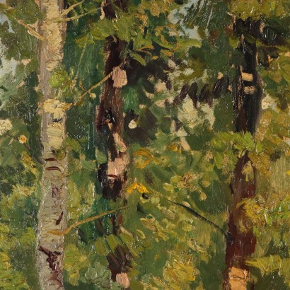 Peinture de Luigi Comolli, Paysage avec personnages, Luigi Comolli, Luigi Comolli