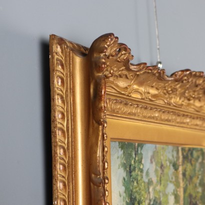 Peinture de Luigi Comolli, Paysage avec personnages, Luigi Comolli, Luigi Comolli