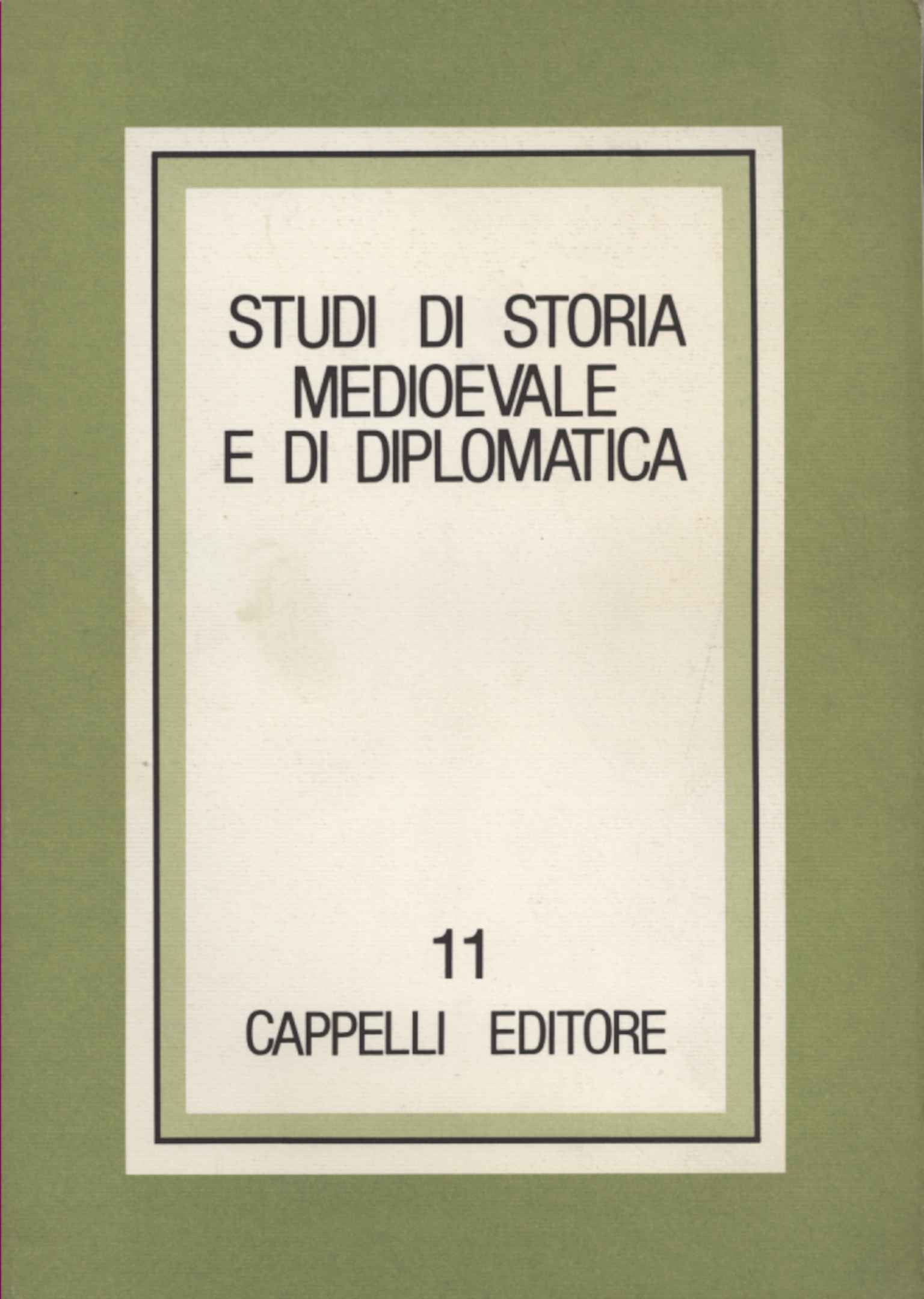 Studi di storia medioevale e di diplom