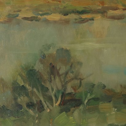 Dipinto di Ivan Karpoff,Paesaggio fluviale con figure,Ivan Karpoff,Ivan Karpoff,Ivan Karpoff