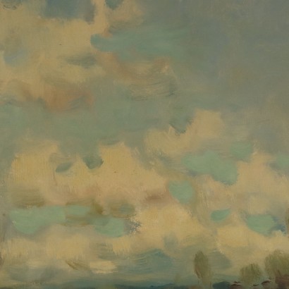 Dipinto di Ivan Karpoff,Paesaggio fluviale con figure,Ivan Karpoff,Ivan Karpoff,Ivan Karpoff