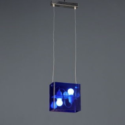 Candle Duplex Lamp Vintage Design Plastic Chromed Metal 1990s