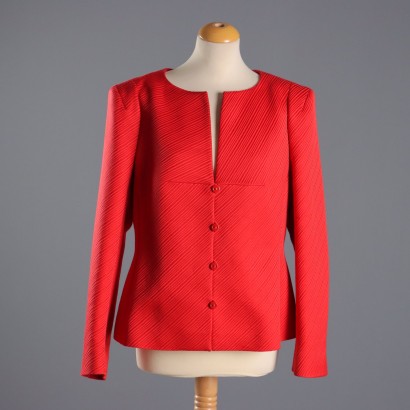 Vintage Escada Jacket Mixed Wool and Silk UK Size 14 1990s-2000s
